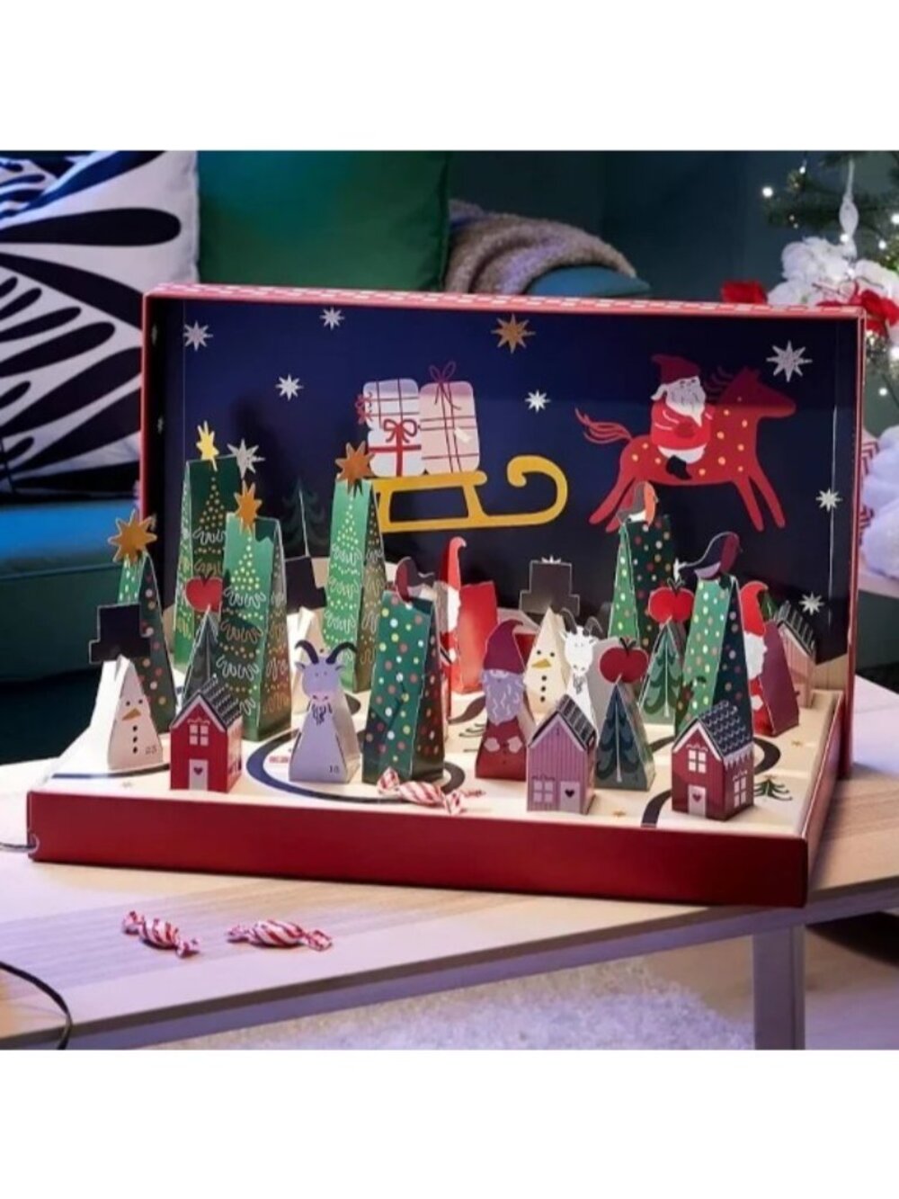 IKEA Vinterfint Advent Calendar Christmas Village Buildings Sealed